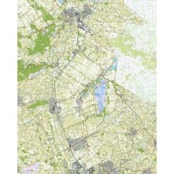 Topografische kaart schaal 1:25.000 (Hardenberg, Vroomshoop, Vriezenveen, Almelo, Geesteren)