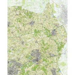 Topografische kaart schaal 1:25.000 (Hengelo, Oldenzaal, Losser, Denekamp, Ootmarsum)