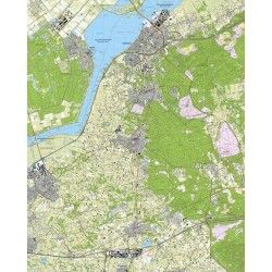 Topografische kaart schaal 1:25.000 (Harderwijk, Zeewolde, Ermelo, Putten, Nijkerk, Voorthuizen)