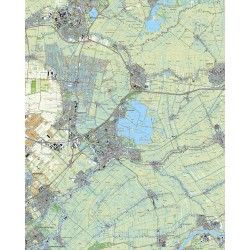 Topografische kaart schaal 1:25.000 (Alphen aan den Rijn, Waddinxveen, Gouda, Bodegraven, Schoonhoven)