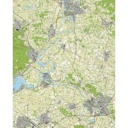 Topografische kaart schaal 1:25.000 (Zutphen, Hengelo, Dieren, Doesburg, Doetinchem, Didam)
