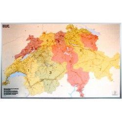 Postcodekaart Zwitserland 1:260.000