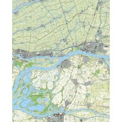 Topografische kaart schaal 1:25.000 (Gorinchem, Sliedrecht, Werkendam, Raamsdonksveer, Hardinxveld-Giessendam)