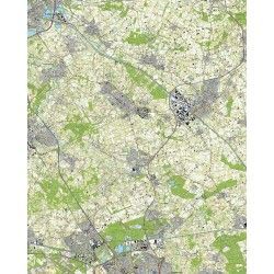 Topografische kaart schaal 1:25.000 (Eindhoven, Best, Veghel, Schijndel, Boxtel, Berlicum)
