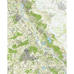 Topografische kaart schaal 1:25.000 (Boxmeer, Vierlingsbeek, Venray, Overloon, Gennep)
