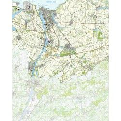 Topografische kaart schaal 1:25.000 (Terneuzen, Axel, Sas van Gent, Westdorpe, Koewacht, Heikant)