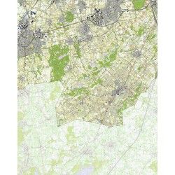 Topografische kaart schaal 1:25.000 (Roosendaal, Etten-Leur, Rucphen, Zundert, Hoeven)