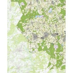 Topografische kaart schaal 1:25.000 (Reusel, Bladel, Hapert, Eersel, Vessem, Middelbeers)