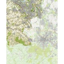 Topografische kaart schaal 1:25.000 (Heerlen, Landgraaf, Kerkrade, Eygelshoven, Vaals)