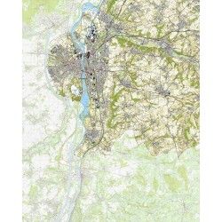 Topografische kaart schaal 1:25.000 (Maastricht, Meerssen, Valkenburg, Margraten, Eijsden, Nuth)