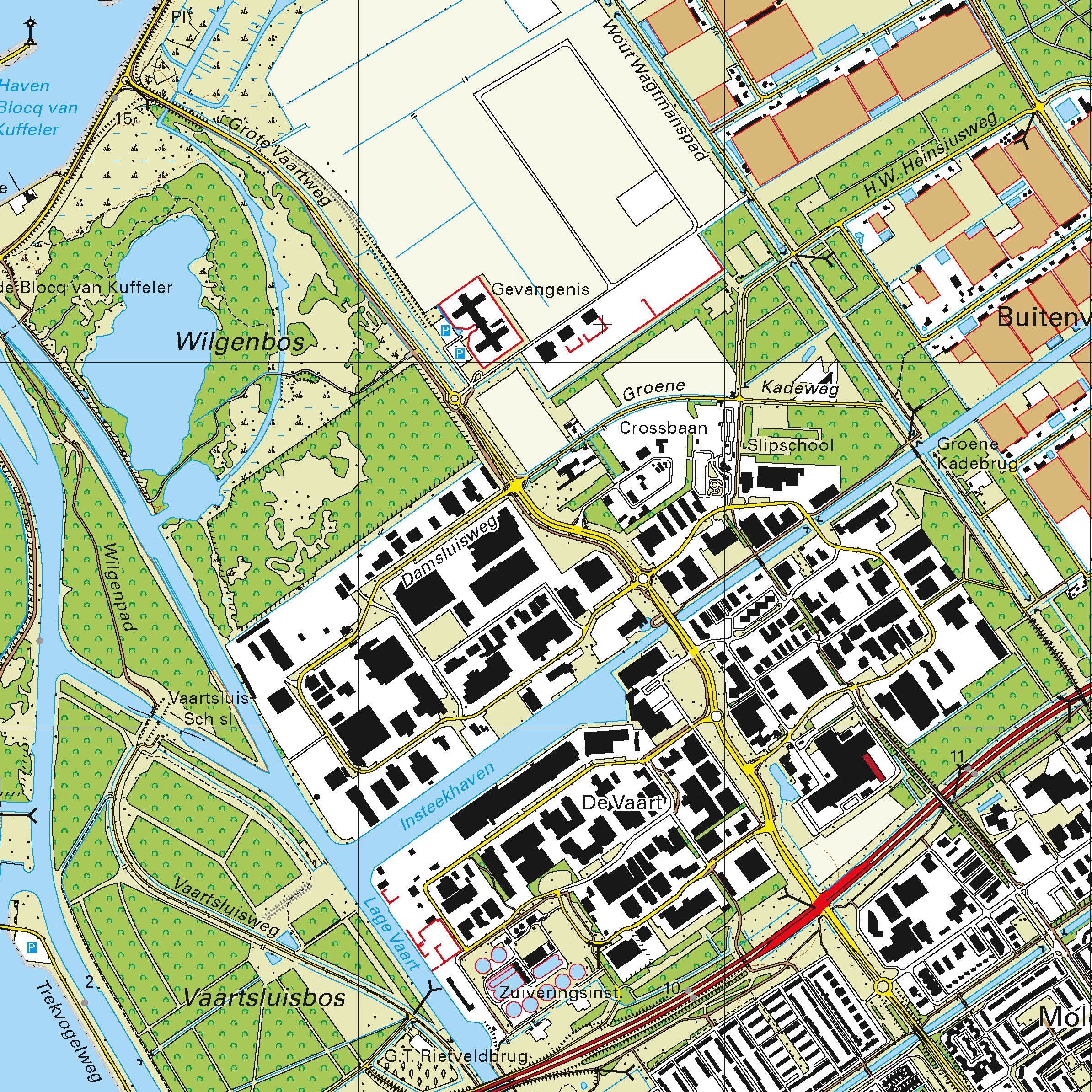 Topografische kaart schaal 1:25.000 (Volendam, Monnickendam, Marken, Almere)