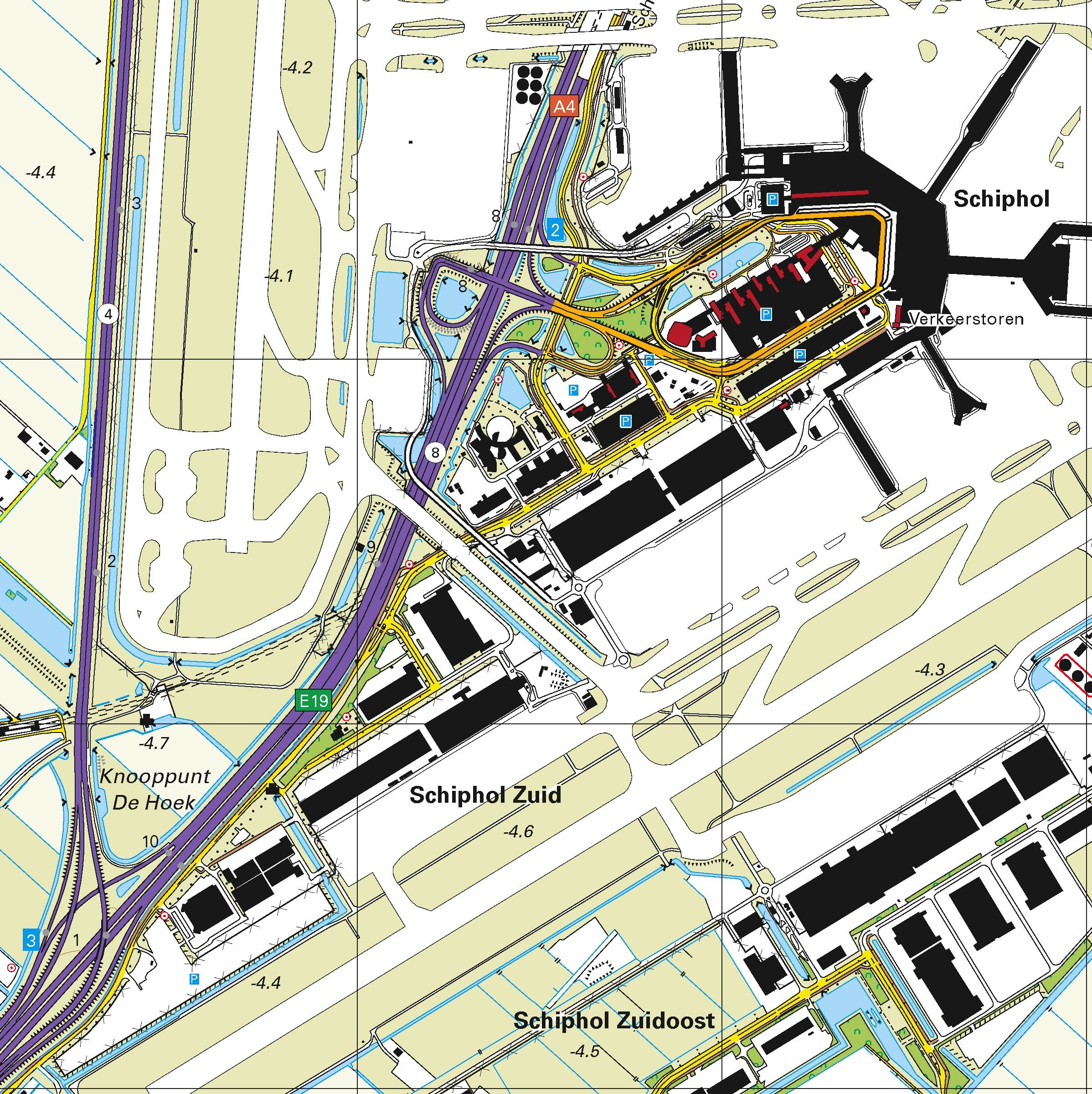 Previs site troon papier Koop Topografische kaart schaal 1:25.000 (Amsterdam, Amstelveen, Hoofddorp,  Aalsmeer, Uithoorn, Nieuw-Vennep) voordelig online bij COMMEE