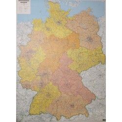 5-cijferige Postcodekaart Duitsland Freytag Berndt  schaal 1:700.000 met plaatsnamenindex