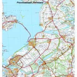 Provincie kaart Flevoland 1:100.000
