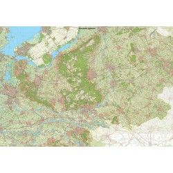 Provincie kaart Gelderland schaal 1:50.000