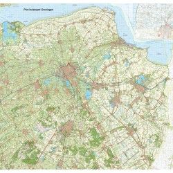 Provincie kaart Groningen schaal 1:50.000