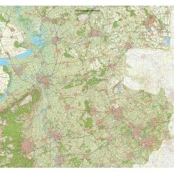 Provincie kaart Overijssel schaal 1:50.000