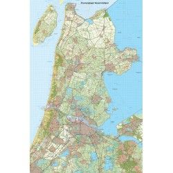 Provincie kaart Noord Holland schaal 1:50.000