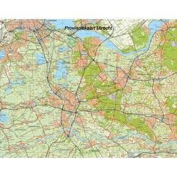 Topografische Provincie kaart Utrecht 1:100.000