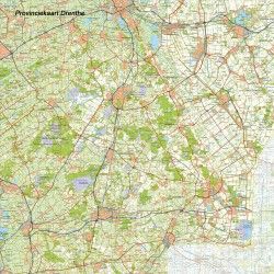 Topografische Provincie kaart Drenthe 1:100.000