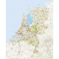 Topografische Landkaart Nederland  1:250.000 