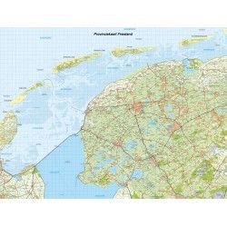 Digitale Provinciekaart Friesland 1:100.000