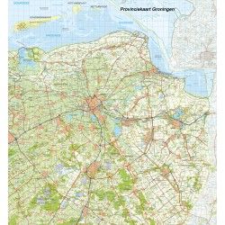 Digitale Provinciekaart Groningen 1:100.000