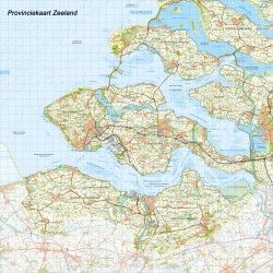 Digitale Provinciekaart Zeeland 1:100.000
