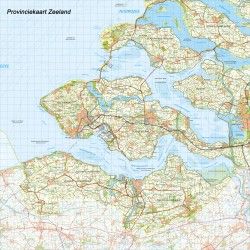 Digitale Provinciekaart Zeeland 1:100.000