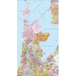 Postcodekaart Noord-Holland 1:100.000