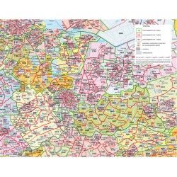 Postcodekaart Utrecht 1:100.000