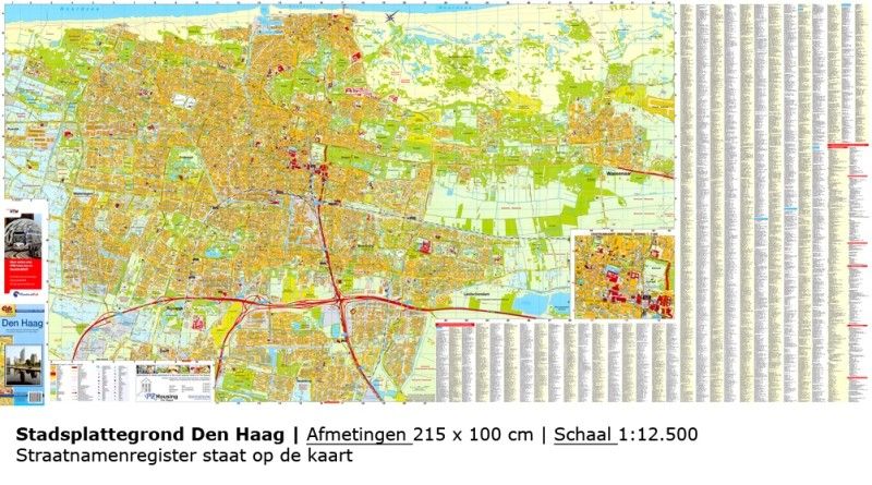 Stadsplattegrond Den Haag 1:12.500