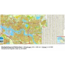 Stadsplattegrond Rotterdam 1:13.500