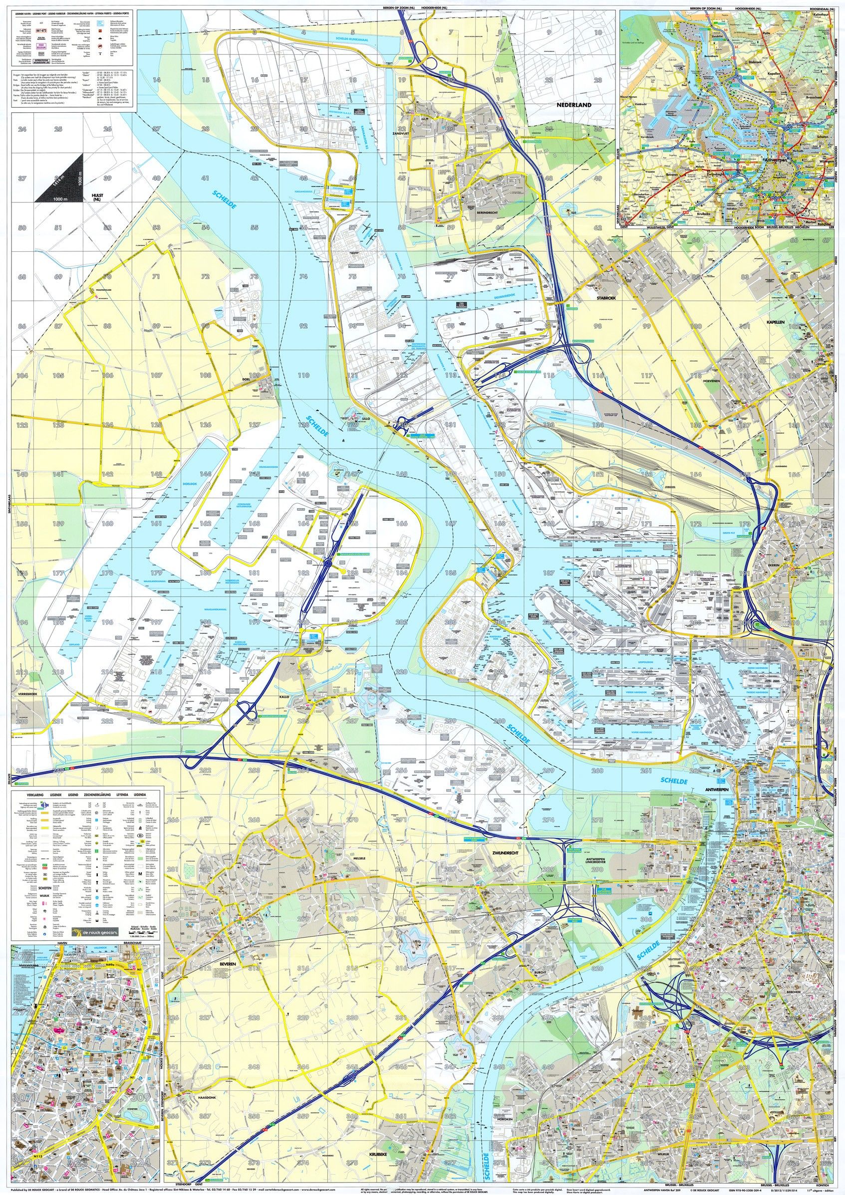 Havenkaart Antwerpen