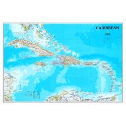 Landkaart Caribbean 1:3.293.000