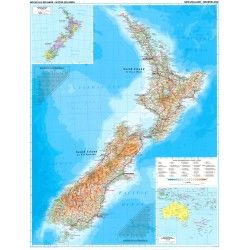 Landkaart Nieuw Zeeland