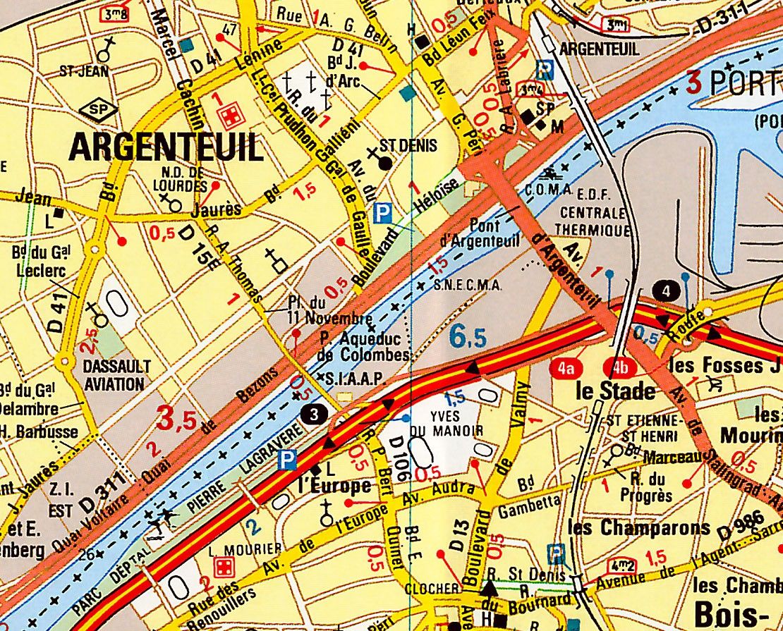 Stadsplattegrond Parijs