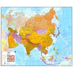 Continentkaart Azië Maps International 1:11.000.000