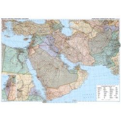 Landkaart Midden-Oosten 1:4.000.000