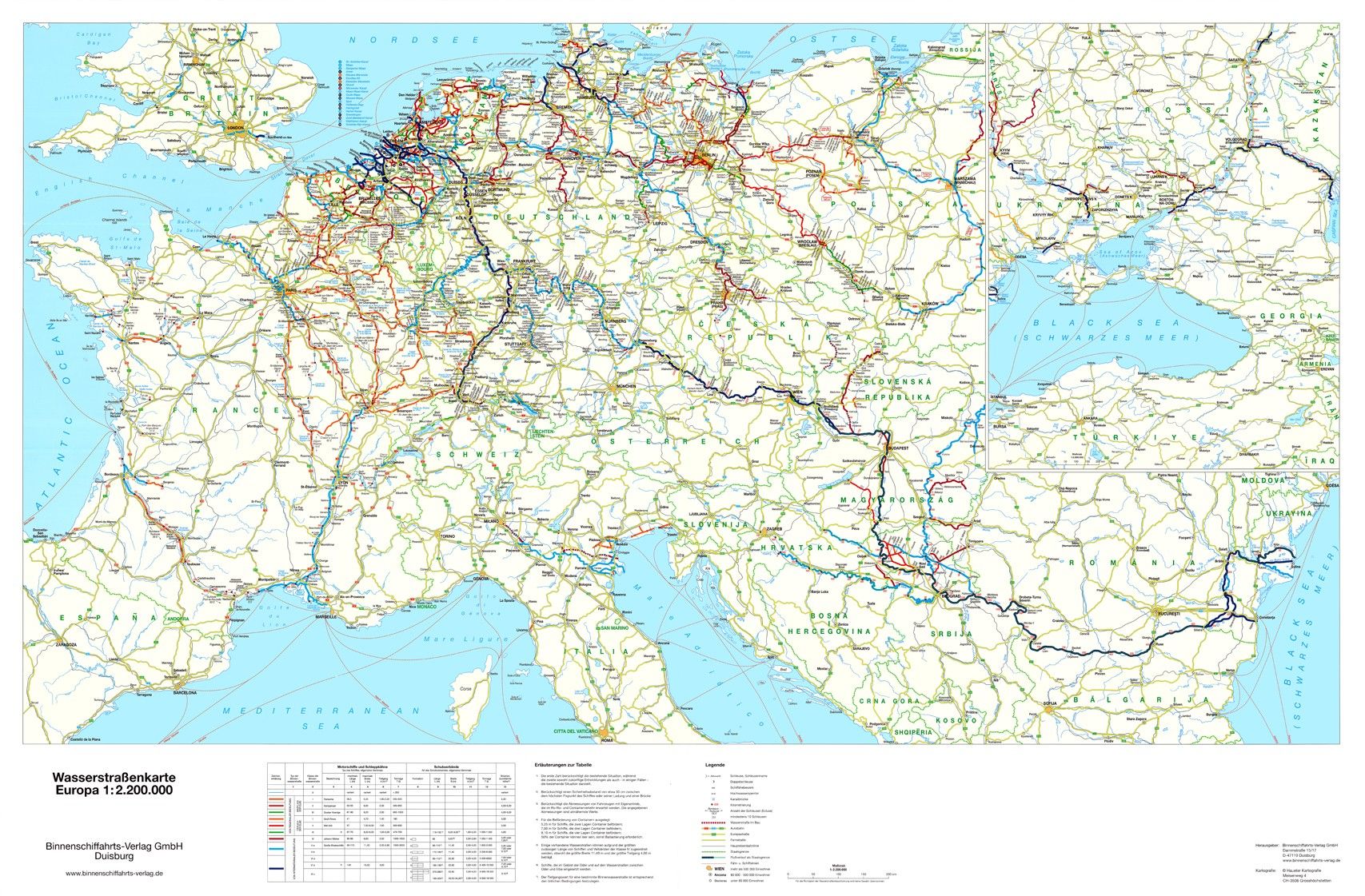 Waterwegen Europa