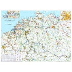 Waterwegen midden-Europa 1:1.000.000