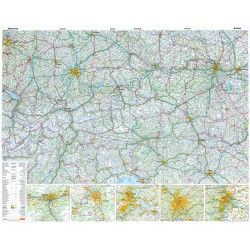 Landkaart Oostenrijk 1:500.000 met plaatsnamenindex