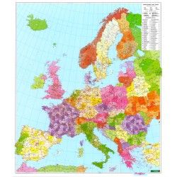Postcodekaart Europa 1:3.700.000