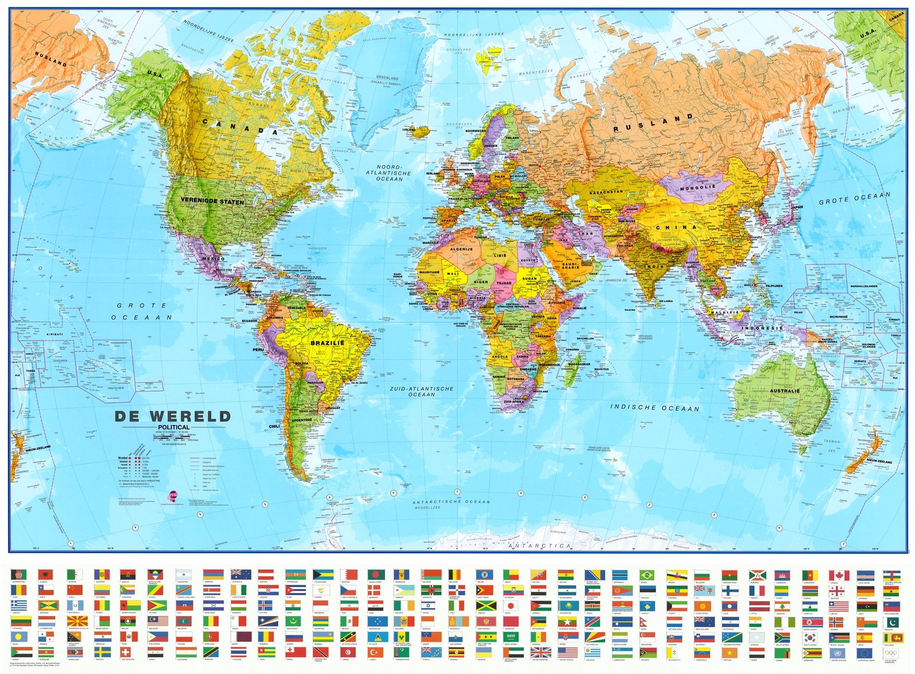 Wereldkaart L Nederlandstalig