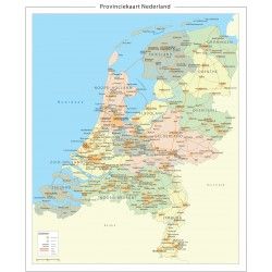 Provinciekart van Nederland 1:250.000 400dpi