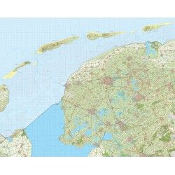Digitale Provinciekaart Friesland 1:50.000