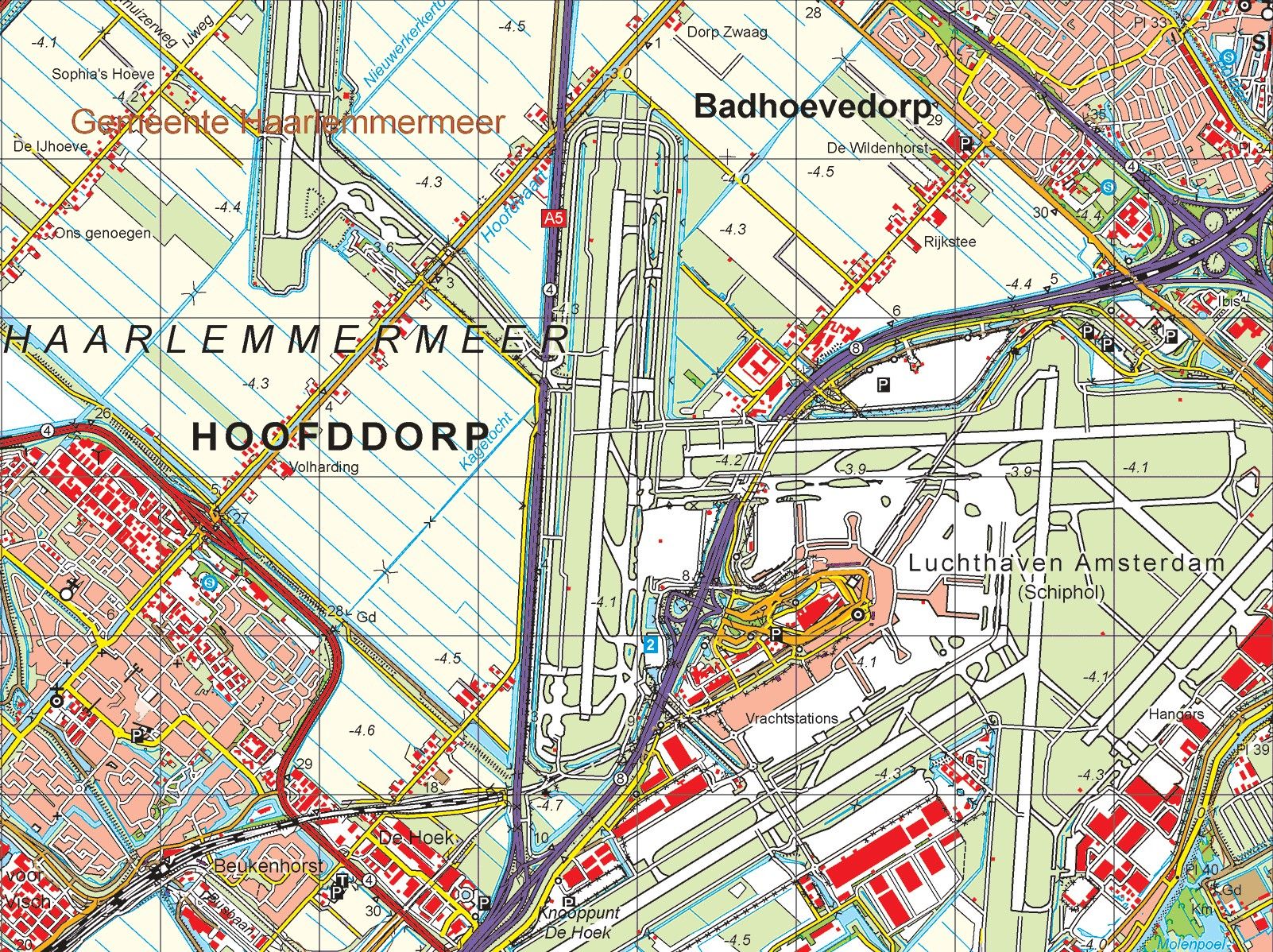 Digitale Provinciekaart Noord Holland 1:50.000