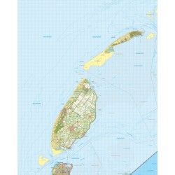 Topografische kaart schaal 1:50.000 (Vlieland,Texel,Den Helder)