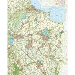 Topografische kart schaal 1:50.000 (Delfzijl,Winschoten,Stadskanaal)