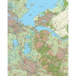 Topografische kaart schaal 1:50.000 (Amsterdam,Almere,Hilversum,Amersfoort,Utrecht)